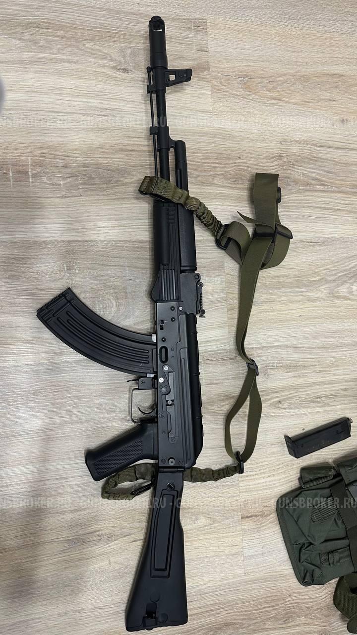 ак-74м (С040С), разгрузка, маска, очки, сумка