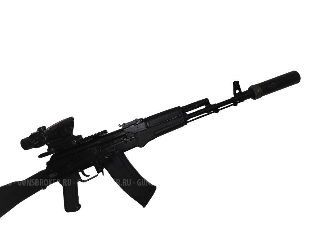 АК-74М СХП с банкой Alfa Arms 