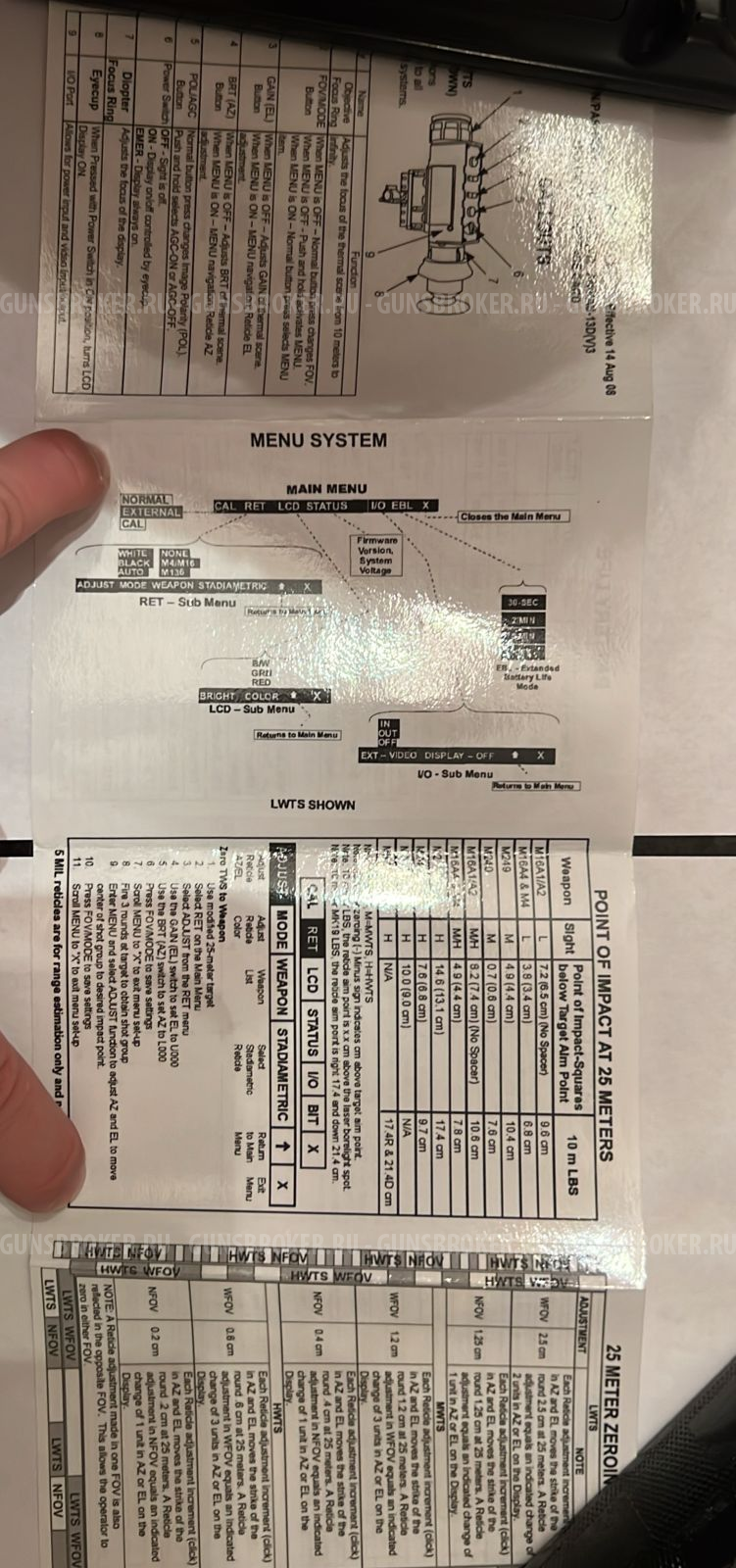 Американский тепловизор AN/PAS -13D новый