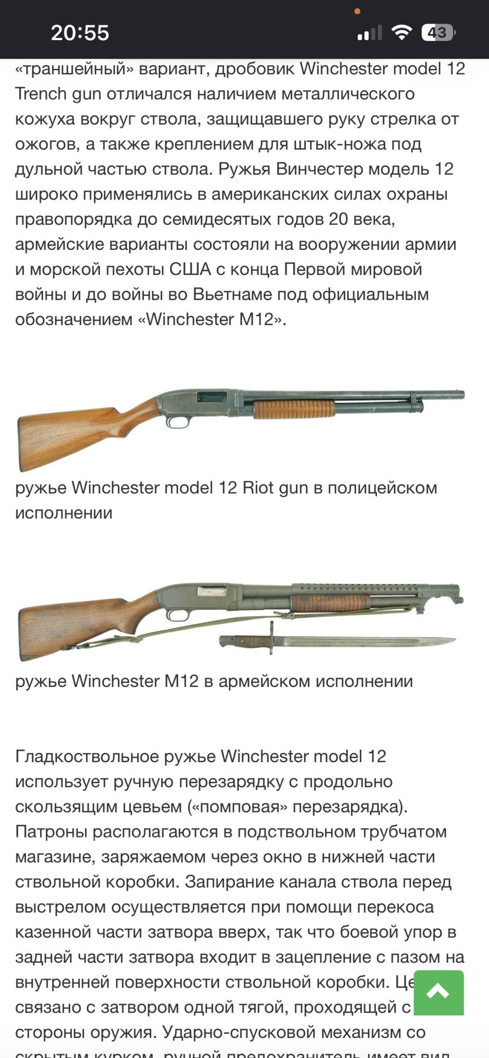 Американский винчестер модель 12 