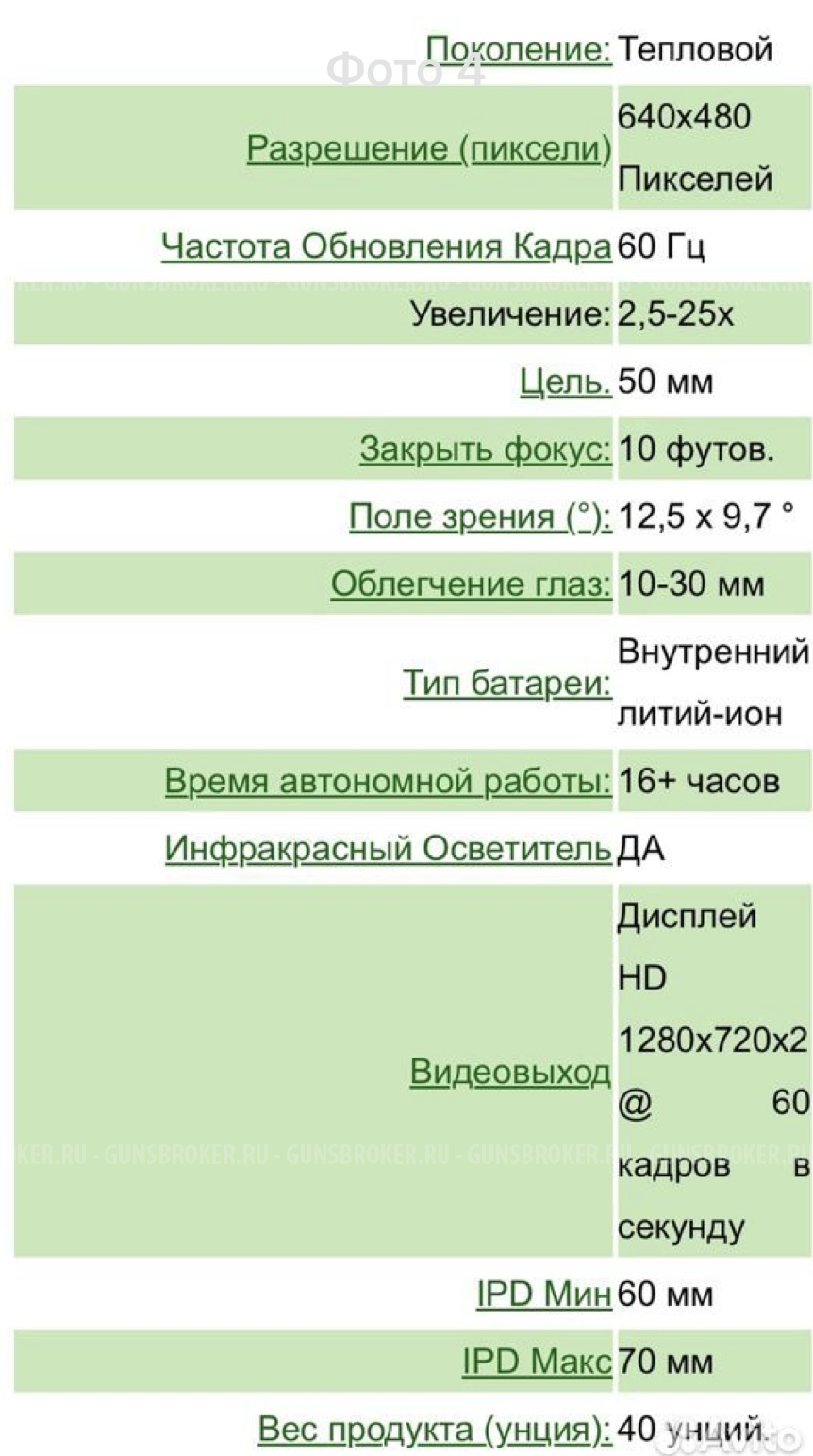 ATN binox 4T 640/50 MM