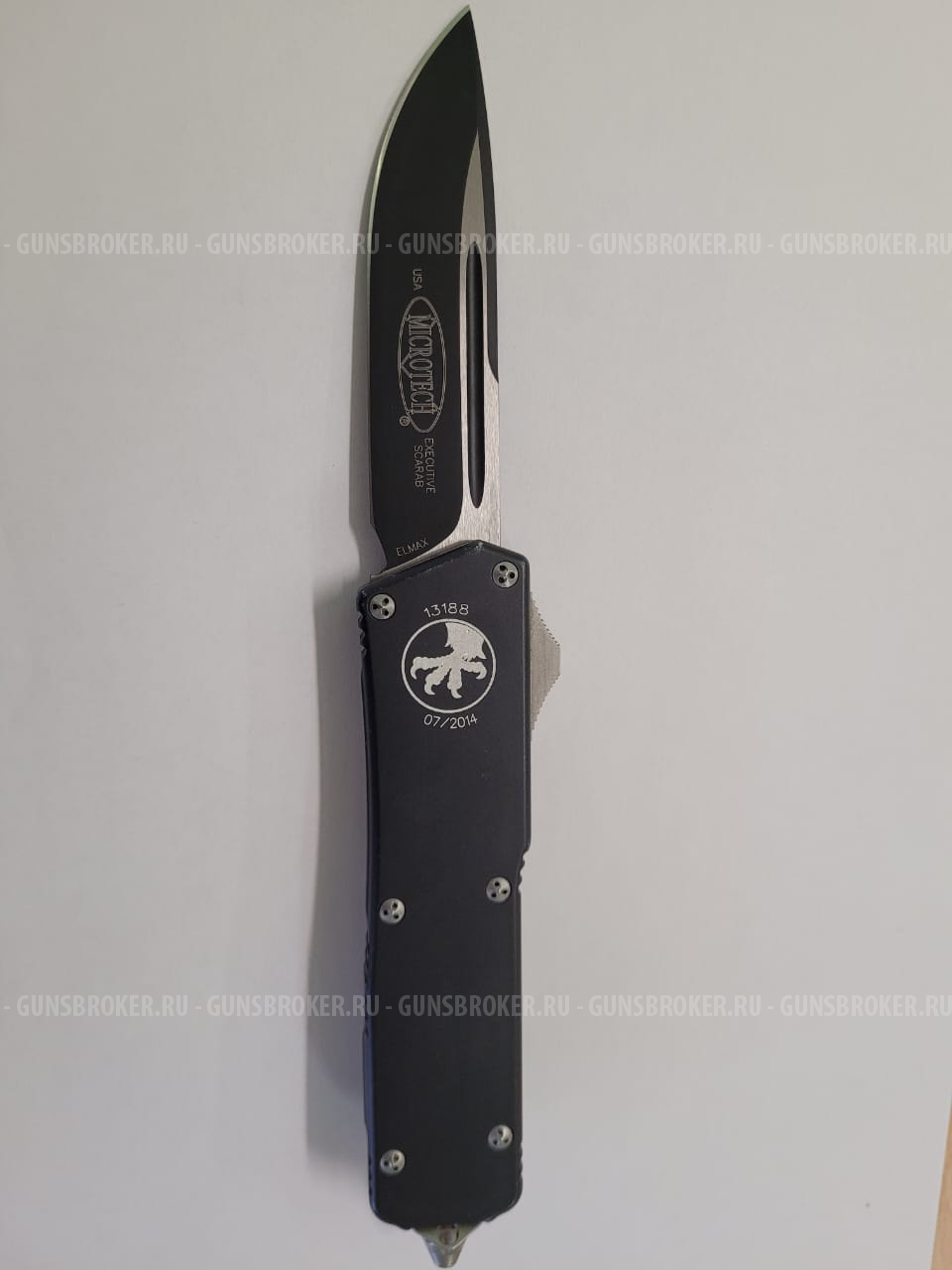 Автоматический нож Microtech Executive Scarab Black 176-1
