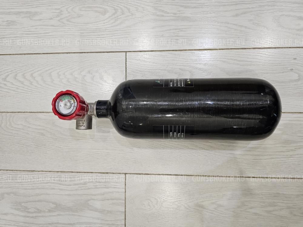 Баллон высокого давления 2л с манометром ВД для PCP Alsafe