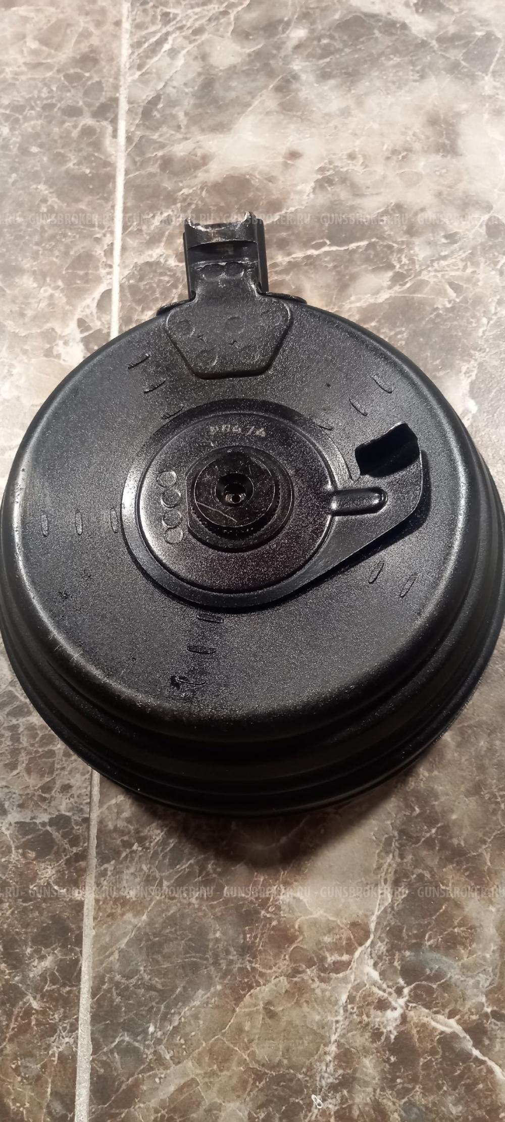 Барабанный магазин «бубен» под патрон 7,62х39 для РПК, АК, АКМ на 75мест..