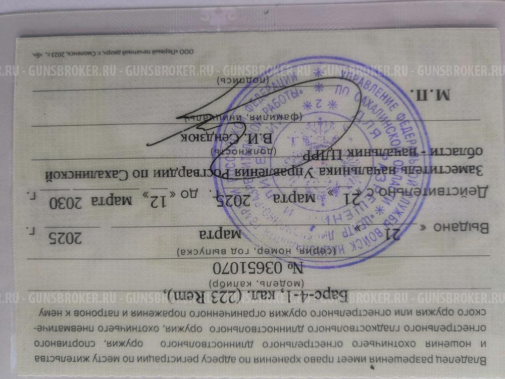 Барс 4-1, 223 Rem