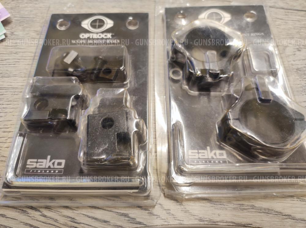 База крепления Sako Short S1700956 + Кольца Sako 30 LO S1300929