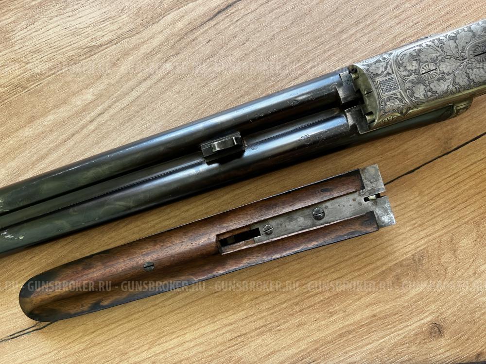 Бельгийка  Бельгия, Льеж. Двуствольное охотничье ружьё 16×70, boxlock Anson & Deeley.