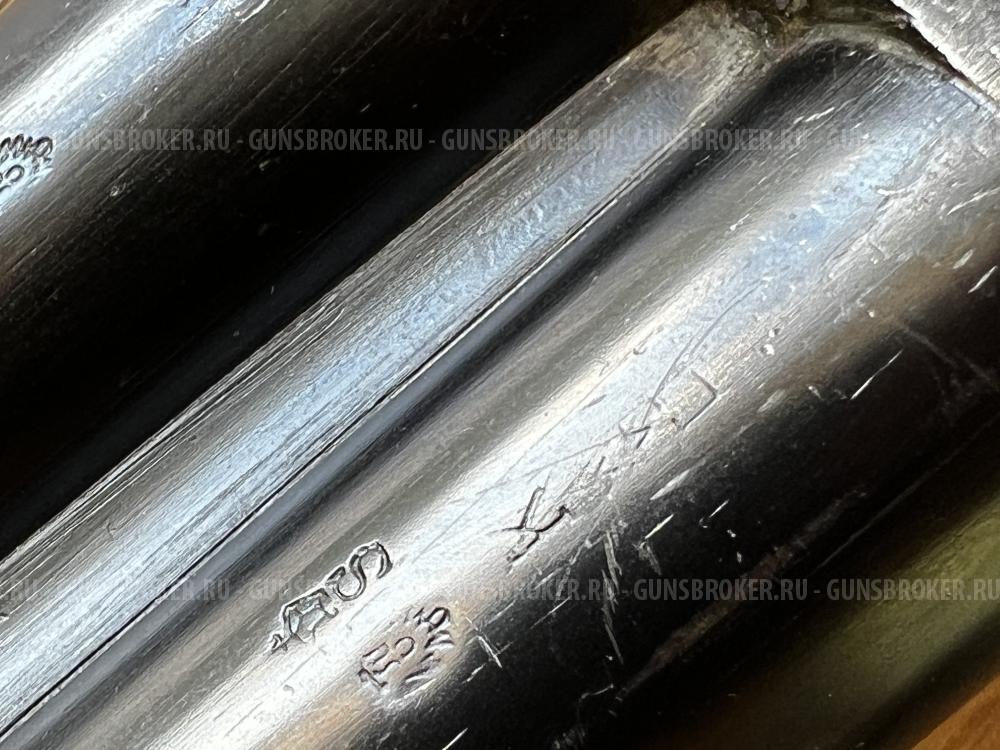 Бельгийка  Бельгия, Льеж. Двуствольное охотничье ружьё 16×70, boxlock Anson & Deeley.