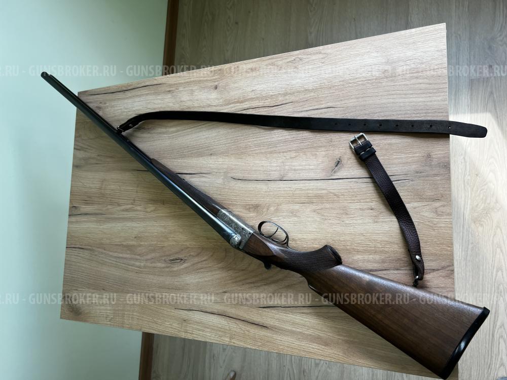 Бельгийка  Бельгия, Льеж. Двуствольное охотничье ружьё 16×70, boxlock Anson & Deeley.