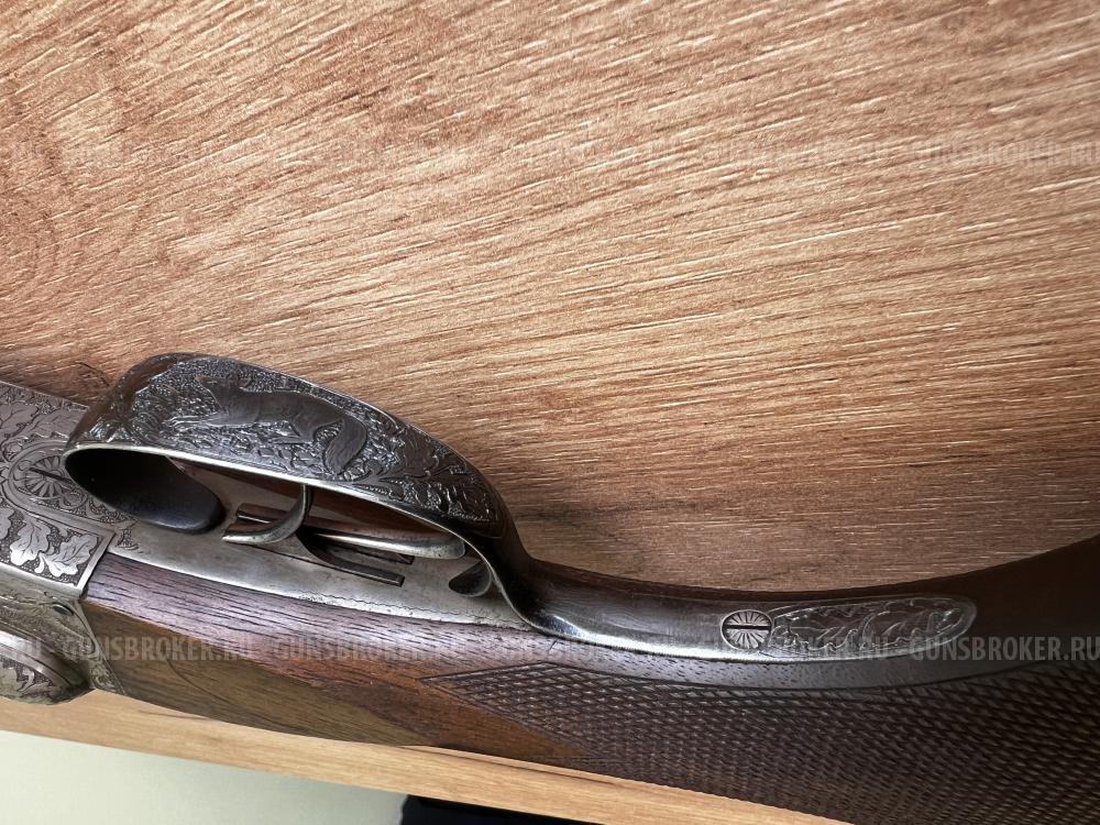 Бельгийка  Бельгия, Льеж. Двуствольное охотничье ружьё 16×70, boxlock Anson & Deeley.