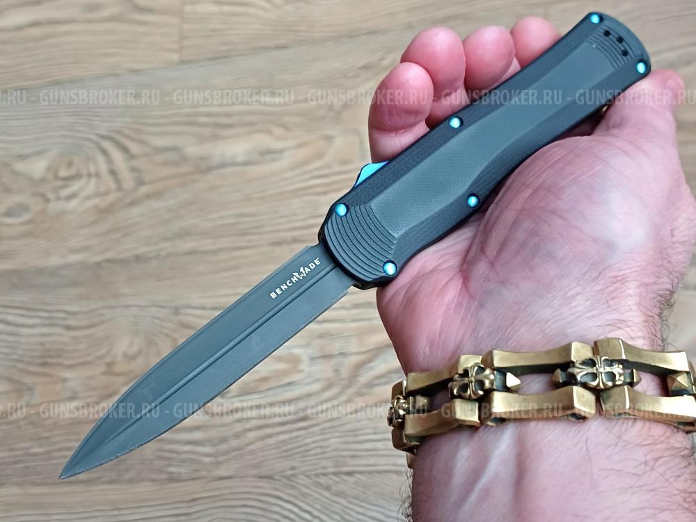 Benchmade 3400BK Autocrat D/A OTF Automatic Knife Black G-10 (3.71" Black)