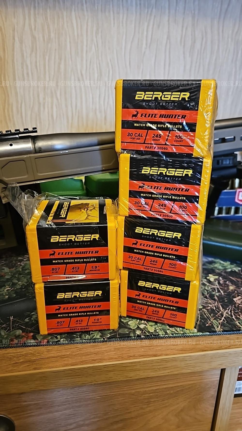 Berger Elite Hunter 245 gr 30cal