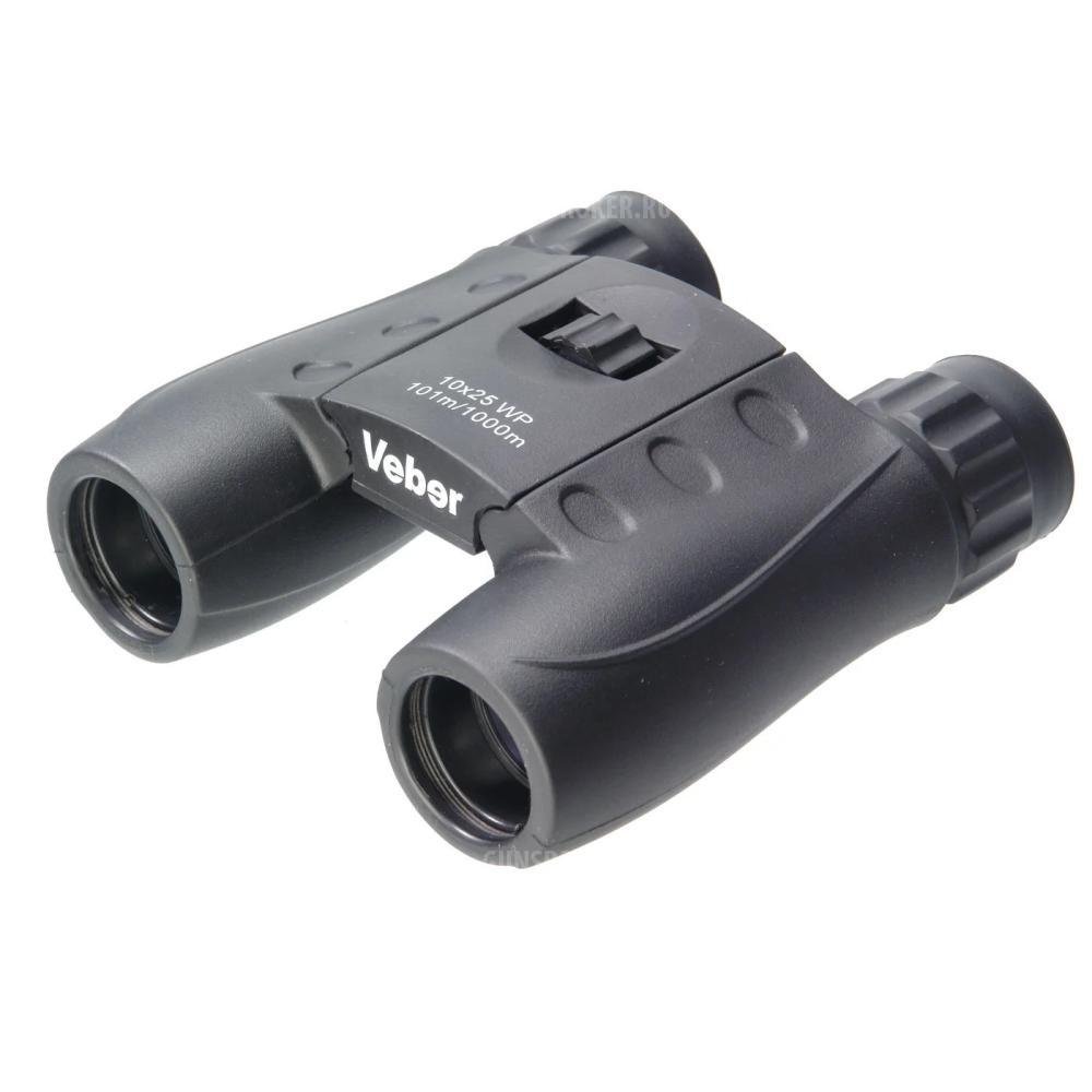 Бинокль Veber 10x25 WP чёрный
