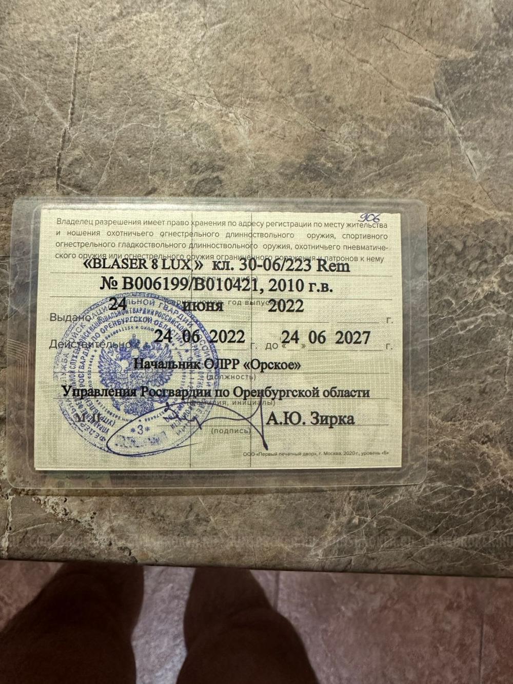 Blaser R8  223, 30-06.