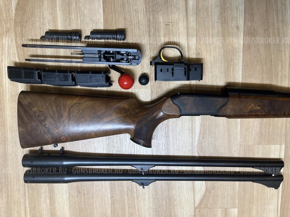 Blaser R8, три ствола: 9.3x62, 30-06, 223