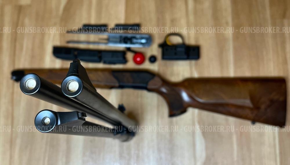 Blaser R8, три ствола: 9.3x62, 30-06, 223