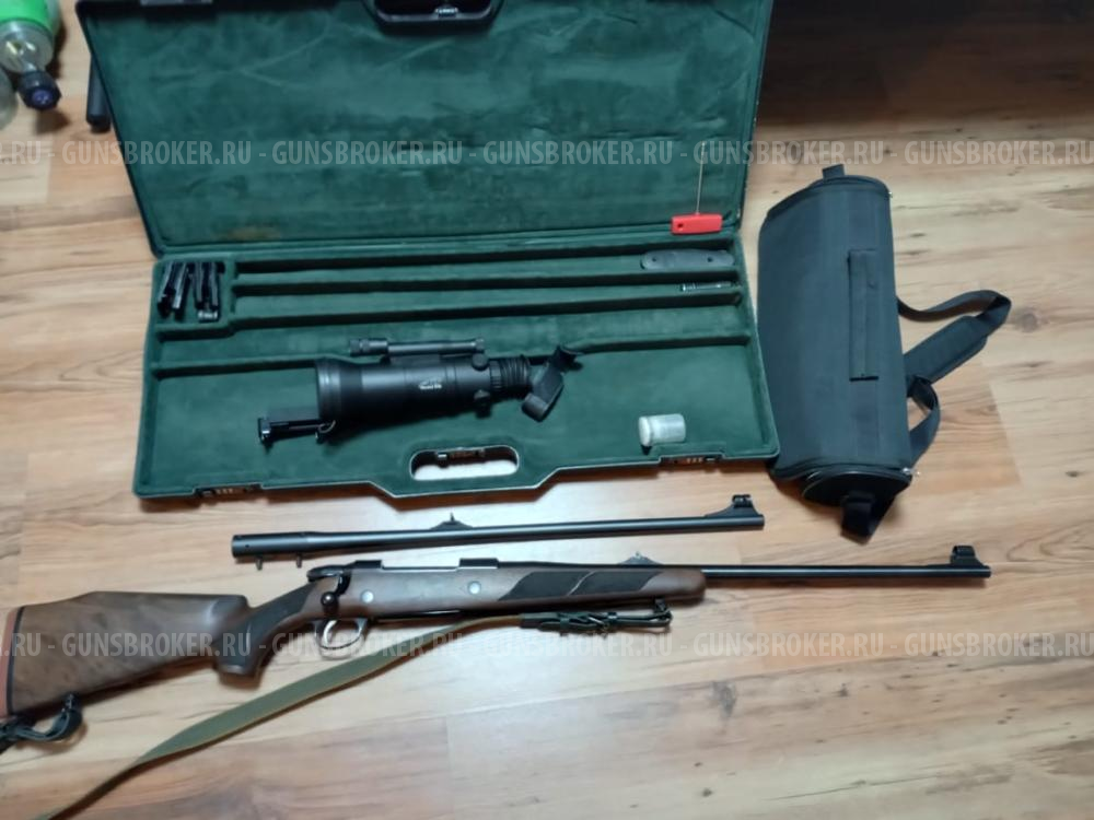 Blaser R93 с двумя стволами 375 H&H и 243 WIN