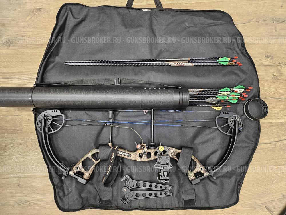 Блочный лук Bear Cruzer, стрелы, обвес