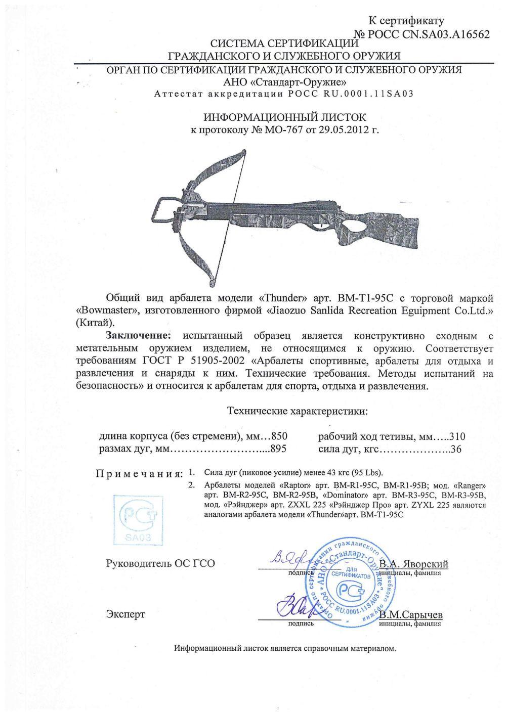 Bowmaster Thunder RTH