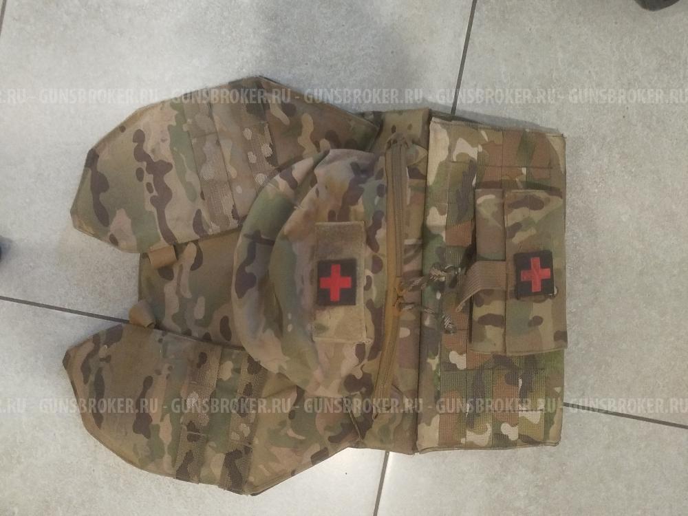 Бронежилет - плитник, шлем, напашник