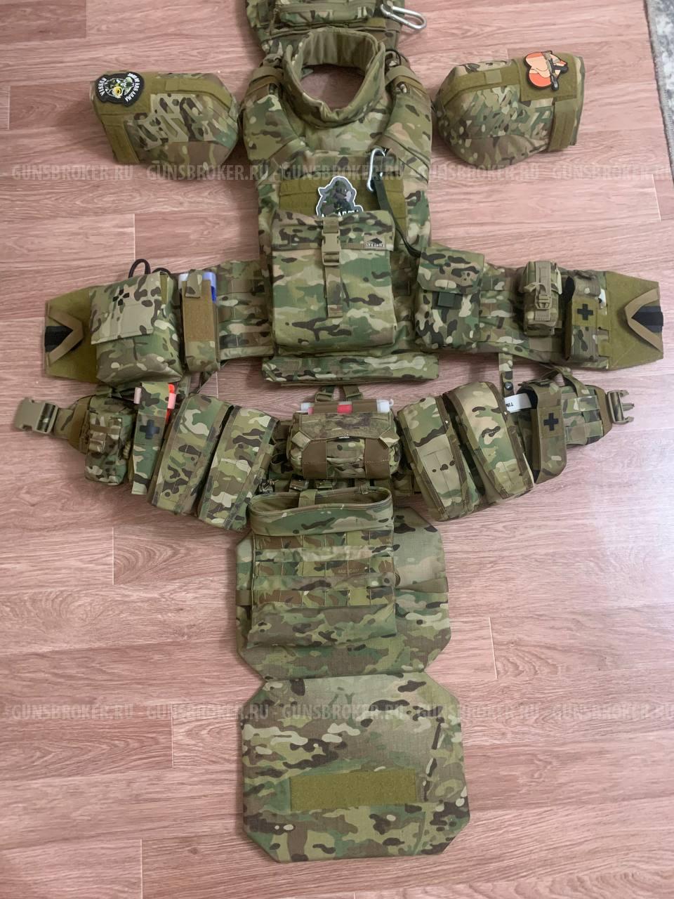 Бронежилет  А-18 Голиаф- Г Комплект бронезащиты БР1/2+подсумки, медицина. 
