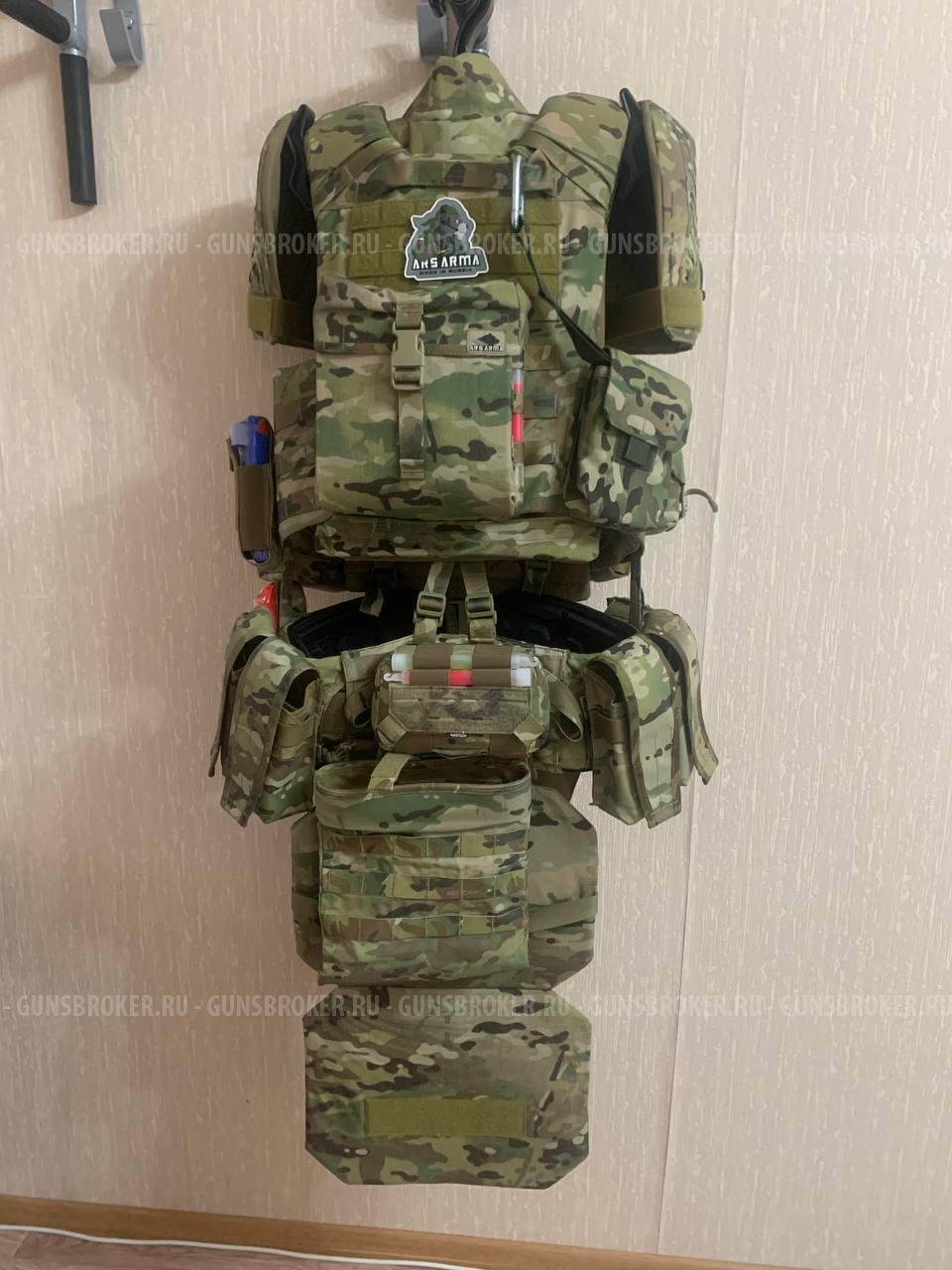 Бронежилет  А-18 Голиаф- Г Комплект бронезащиты БР1/2+подсумки, медицина. 