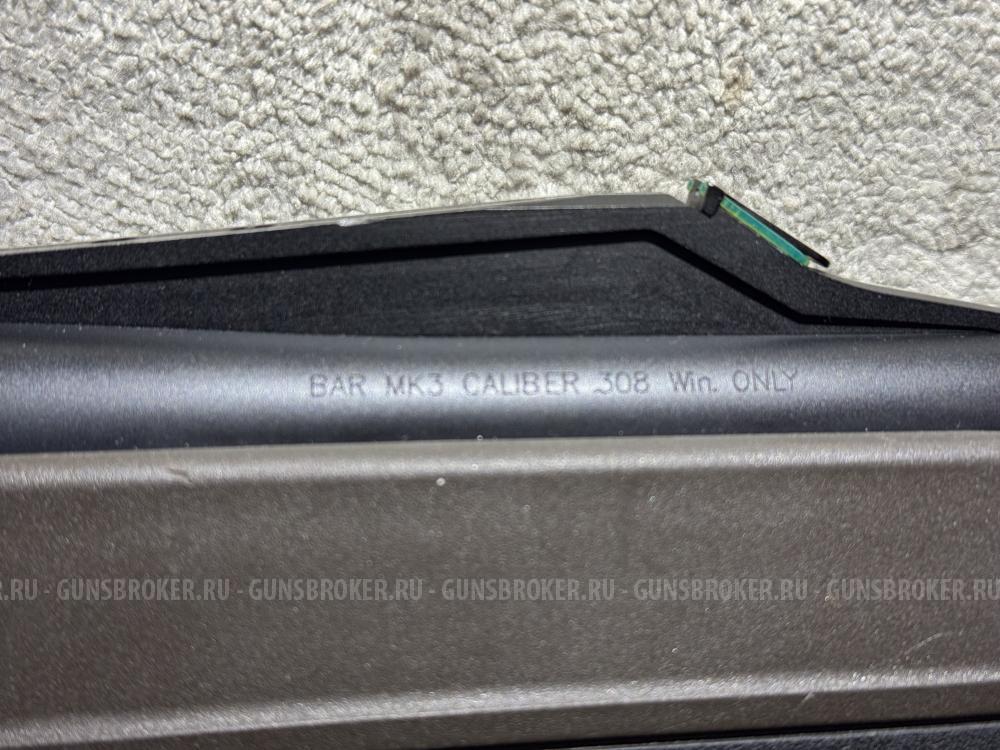 Browning, BAR 308 Win MK3 Composite Brown Fluted ADJ GC THR 530