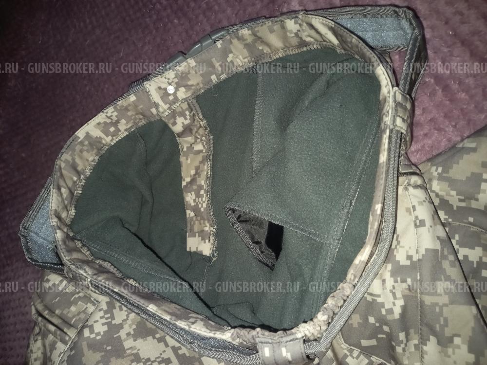 Брюки на флисе комуфляж