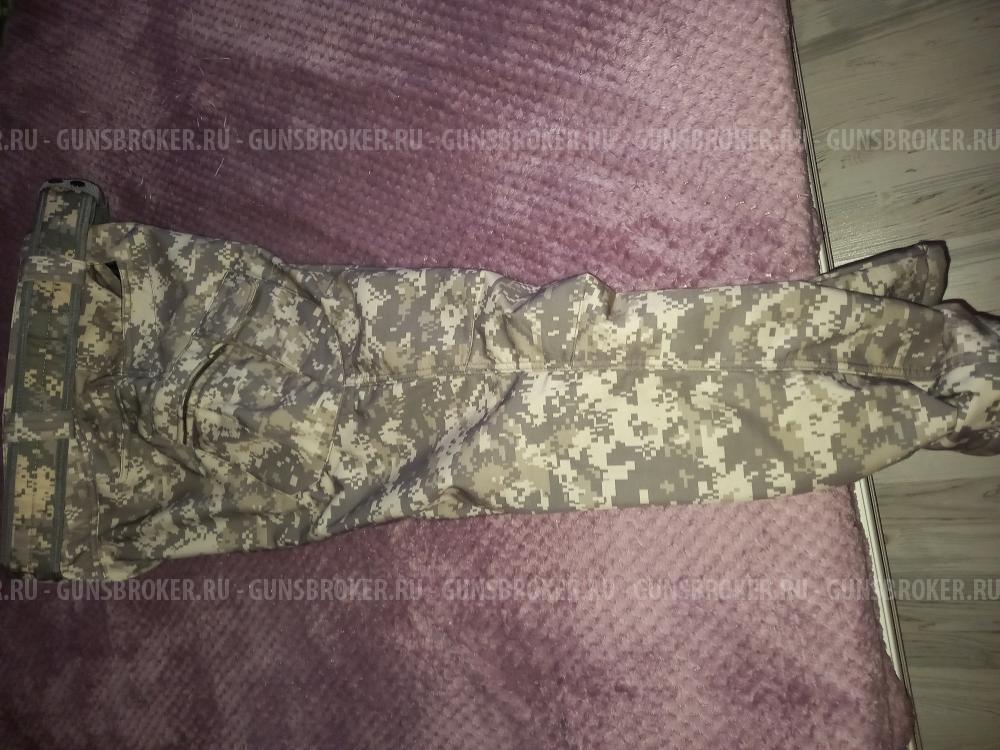 Брюки на флисе комуфляж