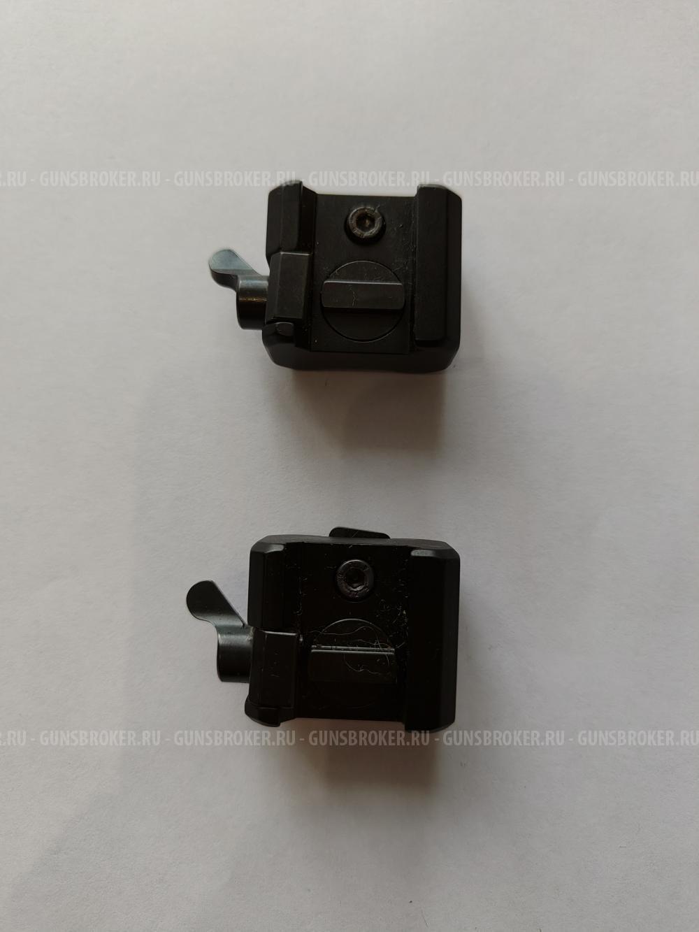 Быстросъемный кронштейн МАК на раздельных основаниях под шину Swarovski