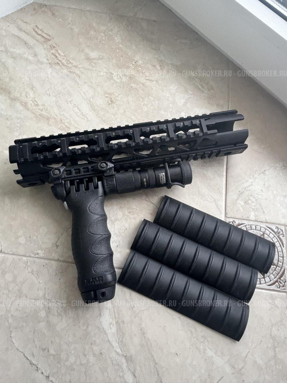 Цевье Fab на тигр с  сошками и тактическим фонарем