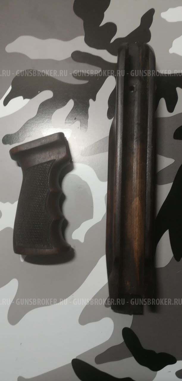 Цевье и эргономичная рукоятка (орех) к сайге 410
