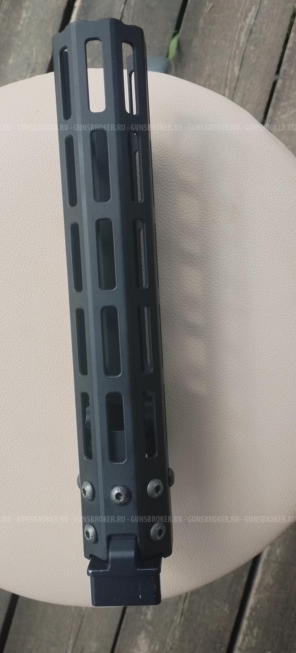 Цевье SAG МК1 5 M-Lok без выреза под оковку для АК, Сайга, ВПО-136/209 + 2 планки SAG, 1 п