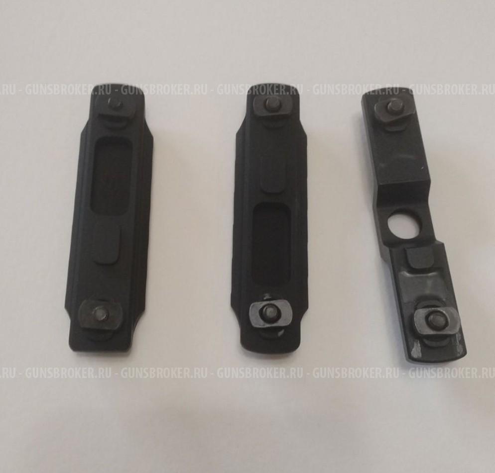 Цевье SAG МК1 5 M-Lok без выреза под оковку для АК, Сайга, ВПО-136/209 + 2 планки SAG, 1 п