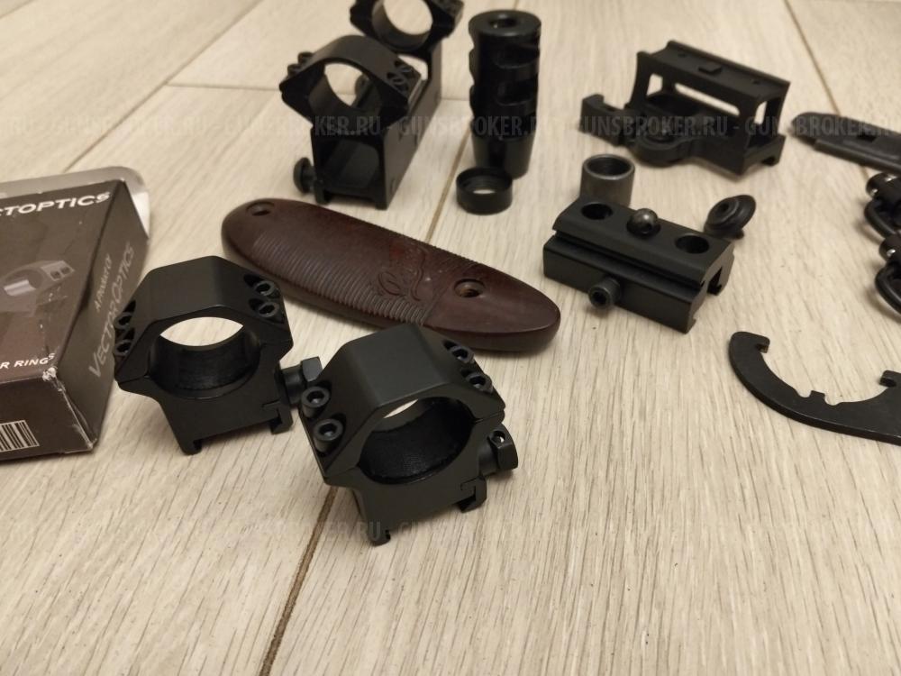 Кольца 25 высокие, ключ приклада, дтк ВПО вепрь гайка защиты резьбы антабка вивер и др