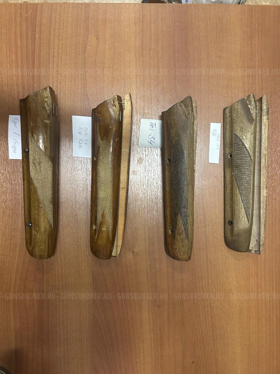 Цевья на ТОЗ-34, ИЖ-27, 43, 81, 18. Приклад/рукоятка Бекас-12М.