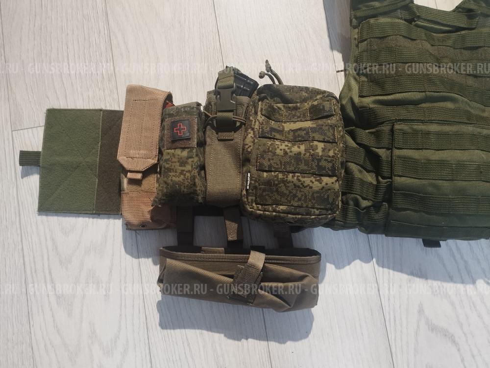 Чехол для бронеплит ANA Tactical "M1" с подсумками