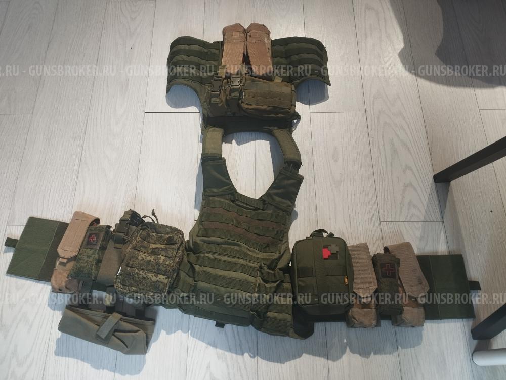 Чехол для бронеплит ANA Tactical "M1" с подсумками