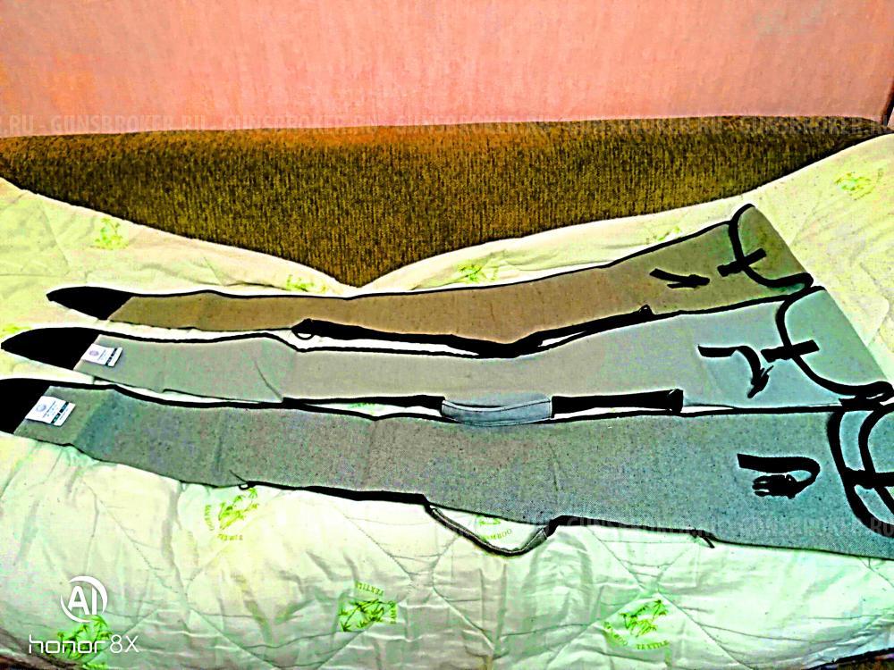 Чехол брезентовый мягкий охотничий длина 130 см. (ВОЕНОХОТ).