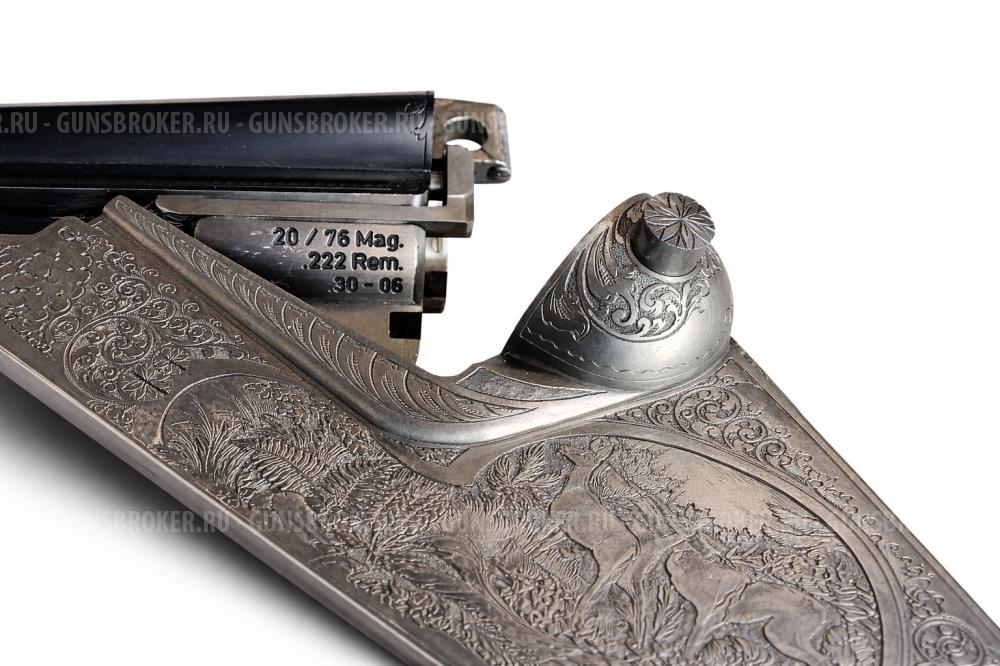 HEYM 37V, 4‑ствольное комбинированное, 20/20 + .30‑06 + .222, выставочное (Germany)