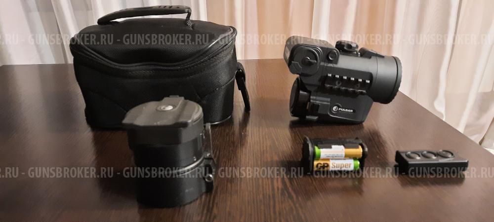 Цифровая насадка на прицел ПУЛЬСАР FA 75 с кольцами на d50
