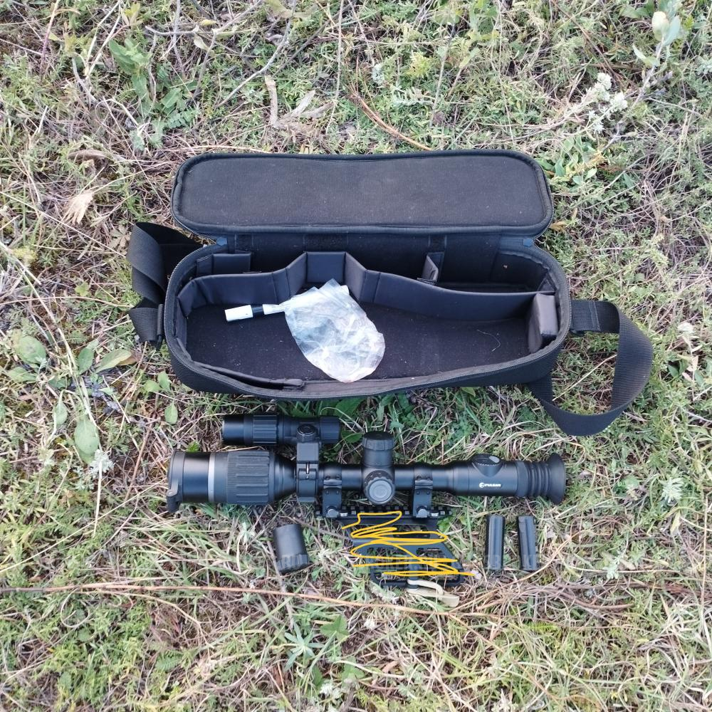 Цифровой прицел ночного видения Pulsar Digex N 455 с быстросъëмными кольцами высшего класса на Weaver.