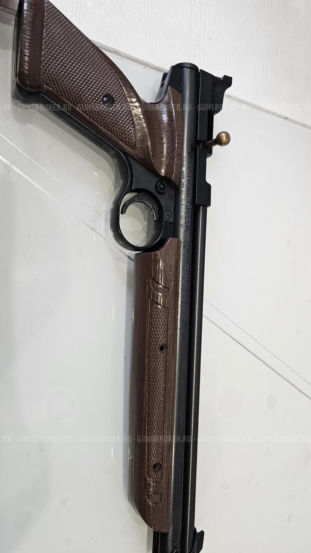 Пневматический пистолет Crosman 1377 American Classic Brown .177 Cal (4,5mm)