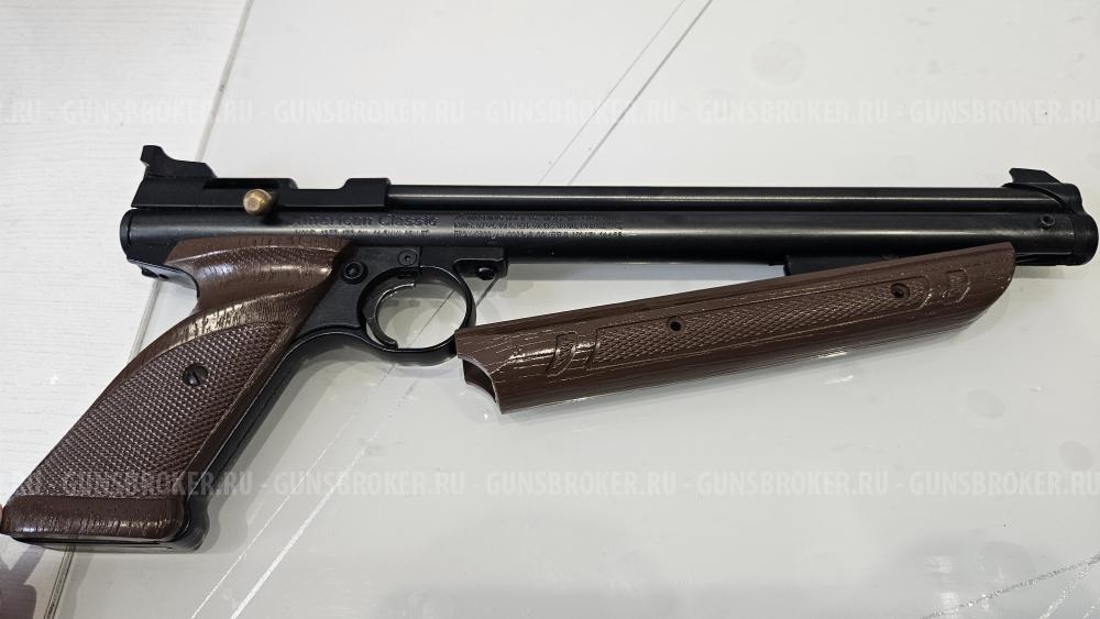 Пневматический пистолет Crosman 1377 American Classic Brown .177 Cal (4,5mm)