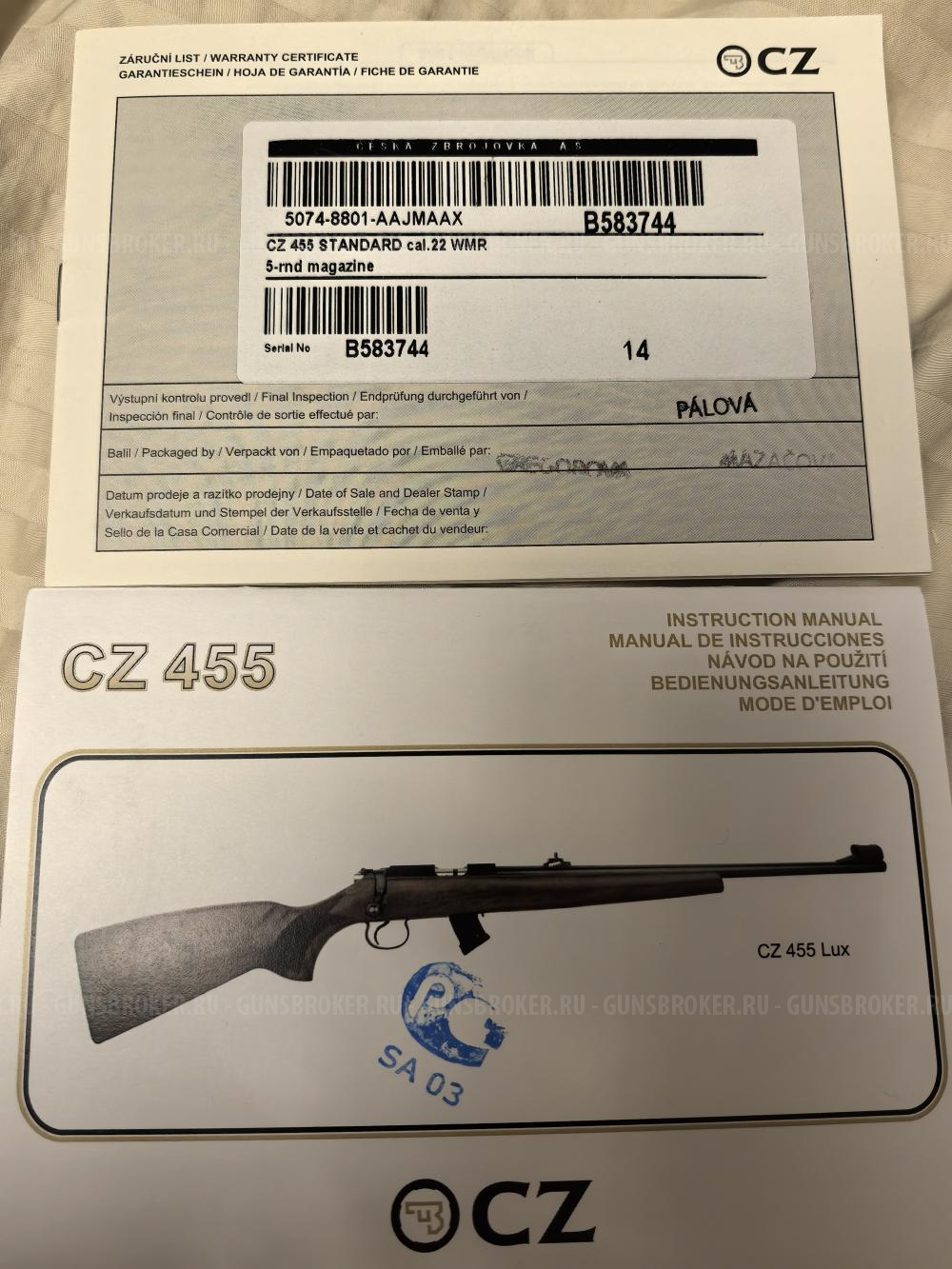 CZ 455 22wmr