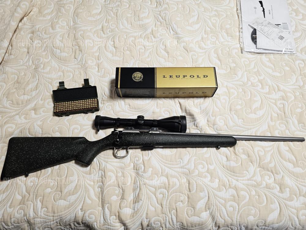CZ-455 stailness steel 22LR + Leupold 3-9 50 mm