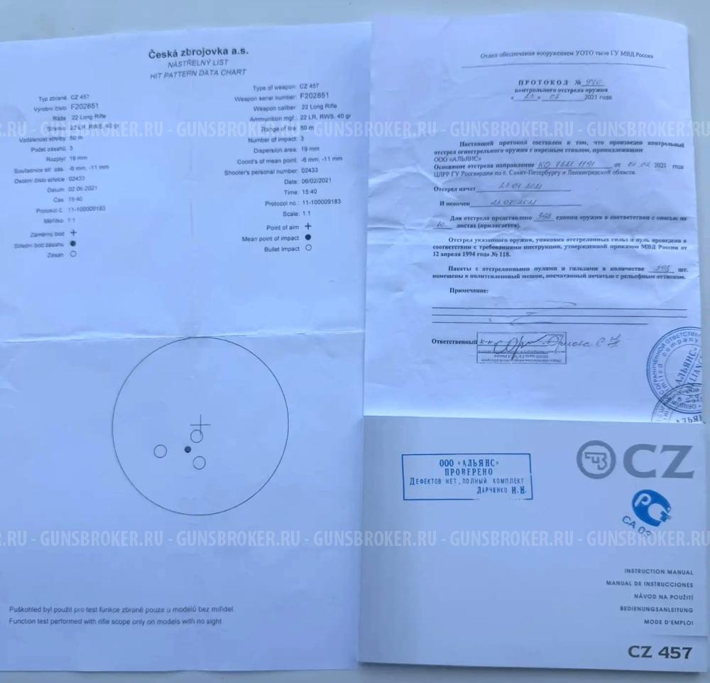CZ 457 Synthetic Still