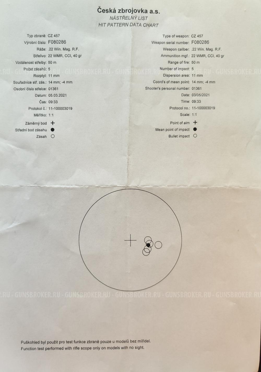 CZ 457 WARMINT, 22WMR, 2021