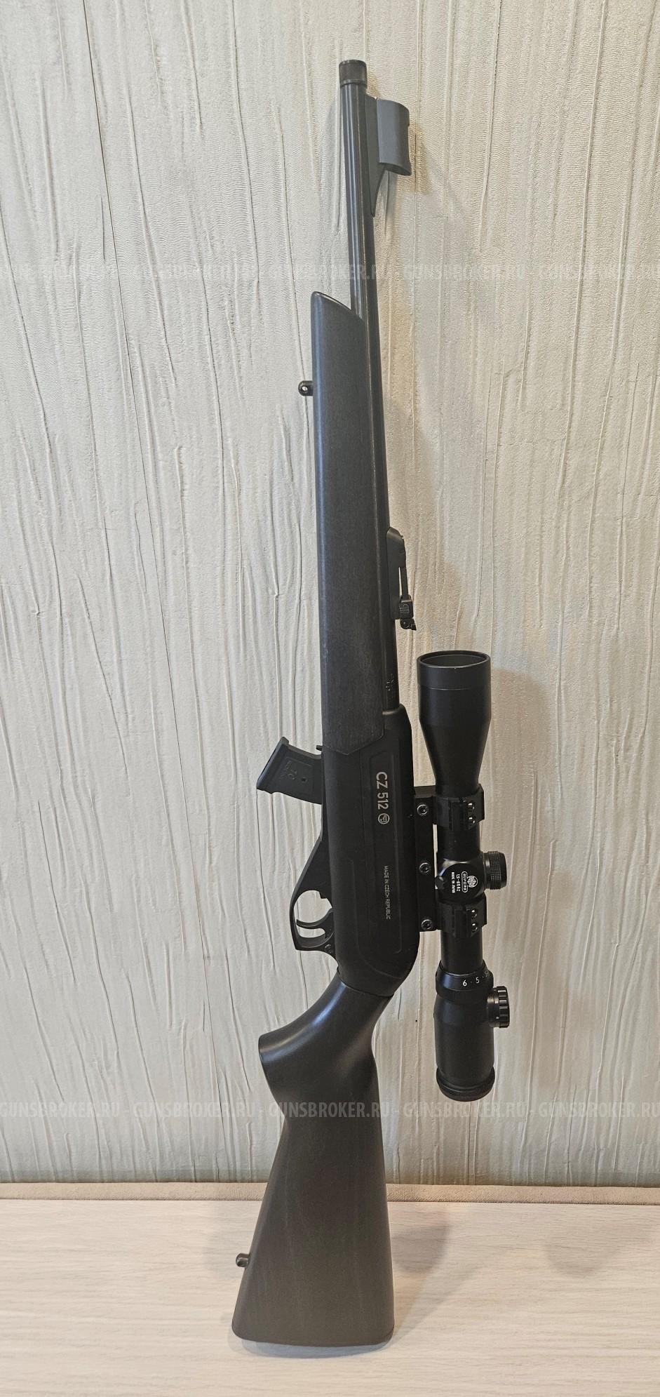CZ 512 22LR Carbine, опт.прицел SuperB 1.5-6х42, штатн.резьба под ДТК, сам ДТК A-TEC CMM-6