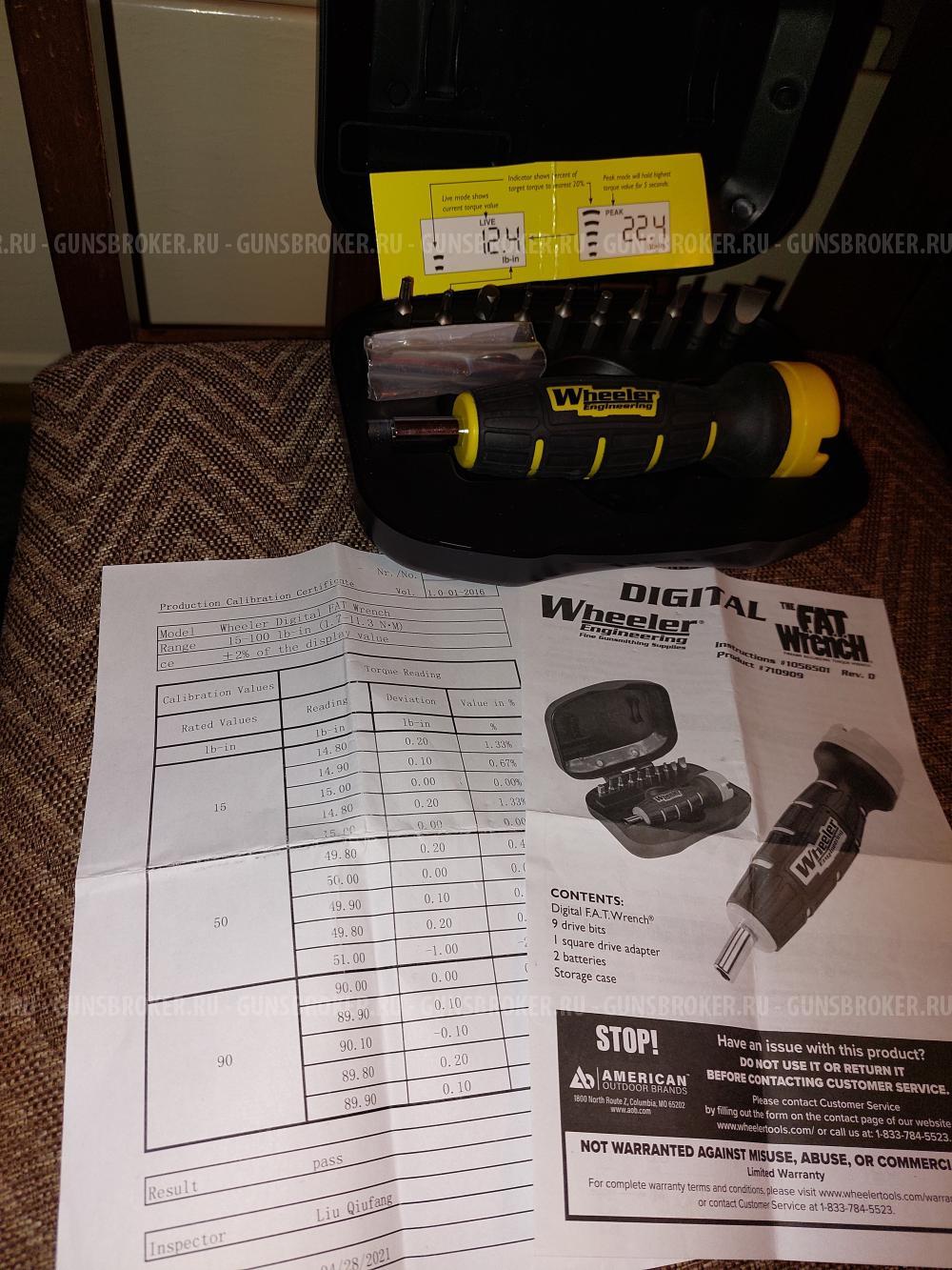 Динамометрическая отвёртка Wheeler Digital FAT Wrench 